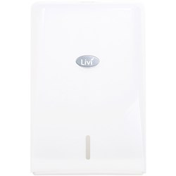 Livi Compact Interleave Hand Towel Dispenser White 