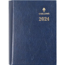 Collins Sterling Diary A7 Day To Page with Pencil Blue
