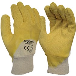 Maxisafe Glass Grippa Gloves Yellow Double Dipped Large  