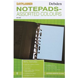 Debden Dayplanner Refill Lined Note Pad Assorted Desk Edition 140x216mm