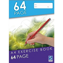 Sovereign Exercise Book A4 8mm Ruled 64 Page  